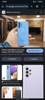 Samsung Galaxy A.32. 4/128. Rangi ko'k. Tez va kelishtirilgan narxda.