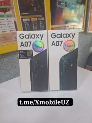 Samsung A07 4+4/128GB, yangi karobka