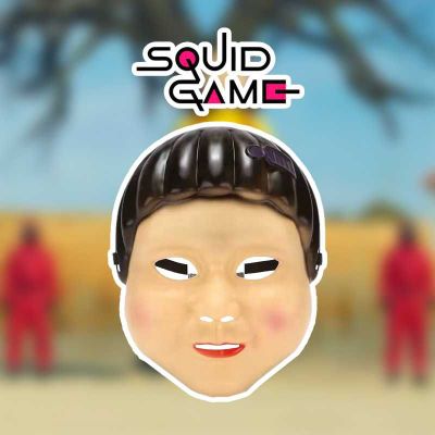 Маска Куклы из «Игры в Кальмара» (первая игра) есть в наличии