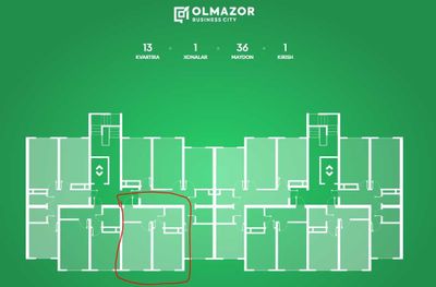 Продается 1 комнатная квартира в Олмазор Сити