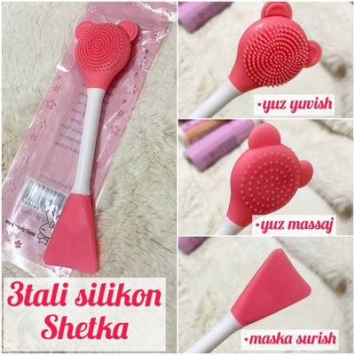 3in1 silikon cho’tka yuz yuvish uchun