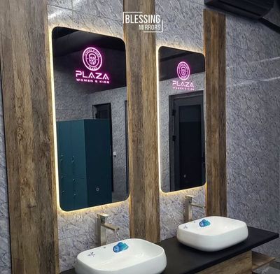 Стильные зеркала с подсветкой для ванных комнат! подсветкой различных