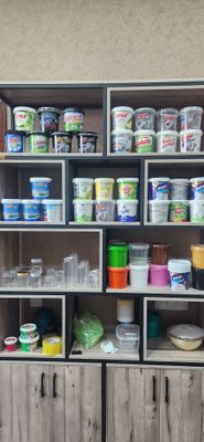 Plastik idishlar Qopqoqli,turli o‘lchamda,sifatli,oziq-ovqat va gel uc