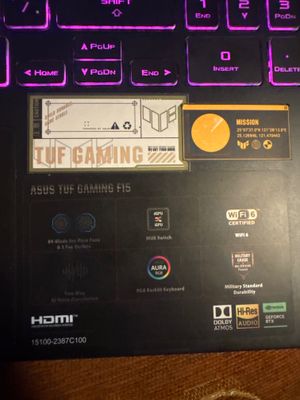 asus tuf gaming f15