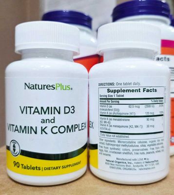 ДОСТАВКИ НЕТ NaturesPlus витамин D3 2500 + витамины группы К 90шт
