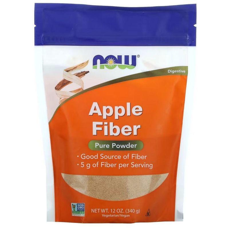 Яблочная клетчатка, чистый порошок, 340гр NOW Apple Fiber из Америки Яблочная клетчатка, чистый порошок, 340гр NOW Apple Fiber из Америки