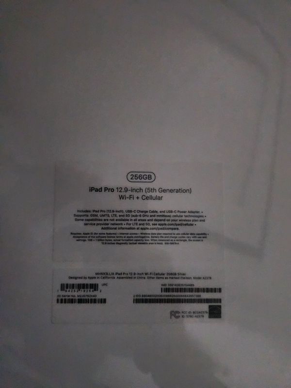 Ipad pro 12.9 inch 256 gb