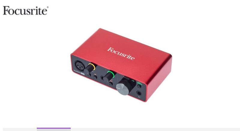 Focusrite scarlett solo 3rd gen Focusrite scarlett solo 3rd gen