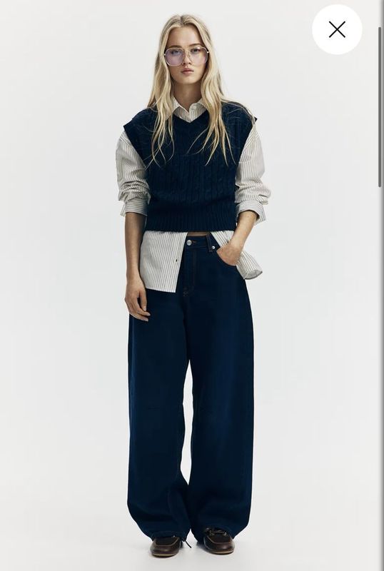 H&M - Баррел джинсы H&M - Баррел джинсы