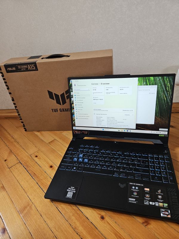 Как новый Asus TUF A15 Ryzen 7 7435HS/RTX 4060/16/512 Как новый Asus TUF A15 Ryzen 7 7435HS/RTX 4060/16/512