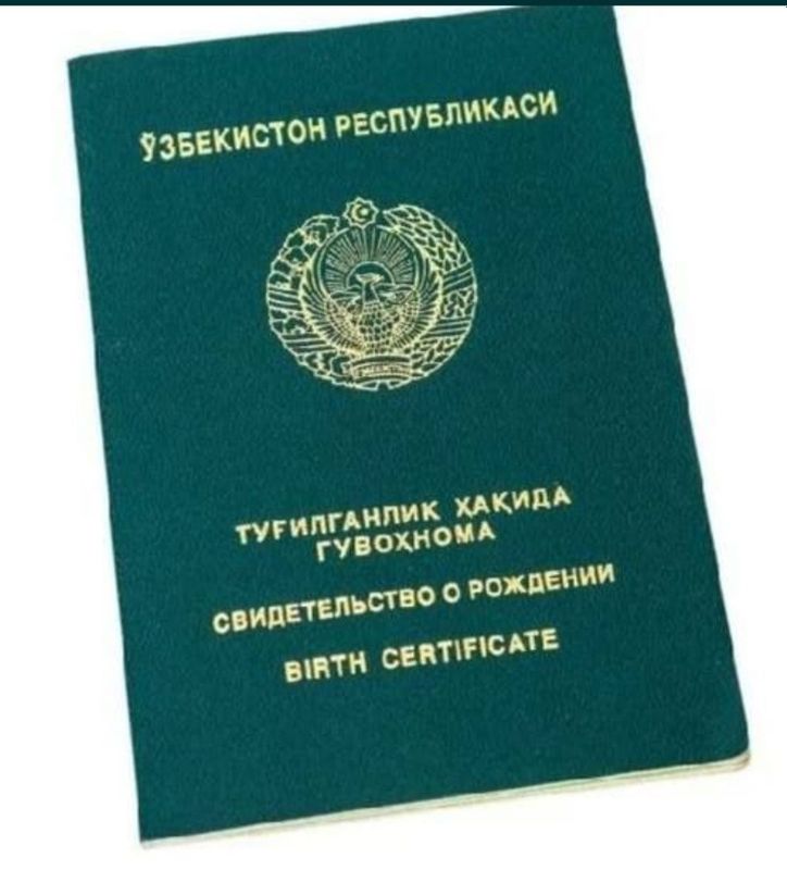 Онлайн тугилганлик хакида гувохнома олиш Онлайн тугилганлик хакида гувохнома олиш