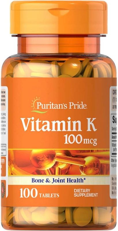 Витамин К 100мг 100 табл Puritan's Pride Vitamin K из Америки