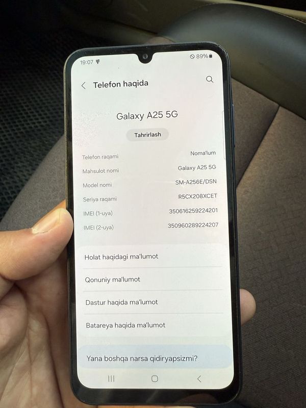 Samsung Galaxy A25 5G xotira 128G Samsung Galaxy A25 5G xotira 128G