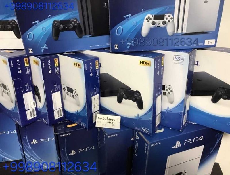 Playstation 4 оптом New Top с играми 2-джойстик