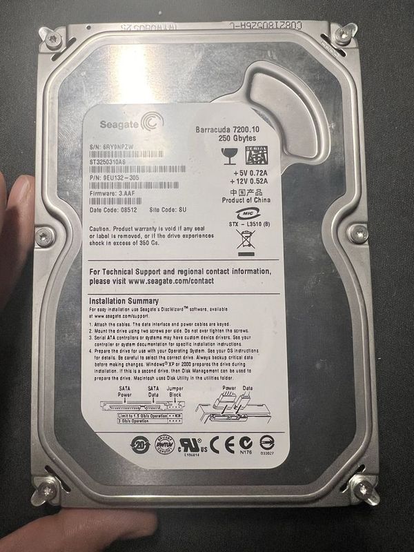 Жесткий диск Seagate 250 Гб