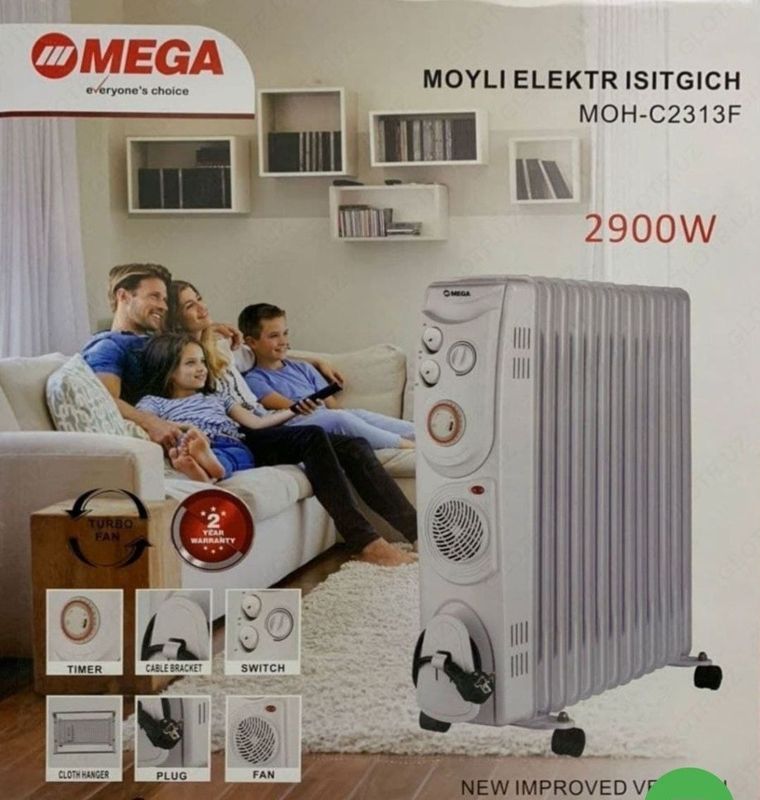 масляный обогреватель меда. [Havo isitish pechkasi mega ]