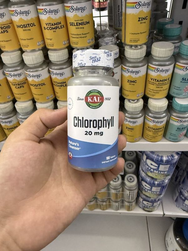 Kal Chlorophyll 20mg 100tablets Kal Chlorophyll 20mg 100tablets