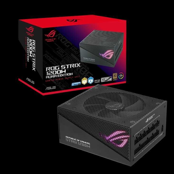 Новый Блок ASUS ROG STRIX 1200W Gold Aura Edition. ATX 3.0. PCIe Gen 5 Новый Блок ASUS ROG STRIX 1200W Gold Aura Edition. ATX 3.0. PCIe Gen 5