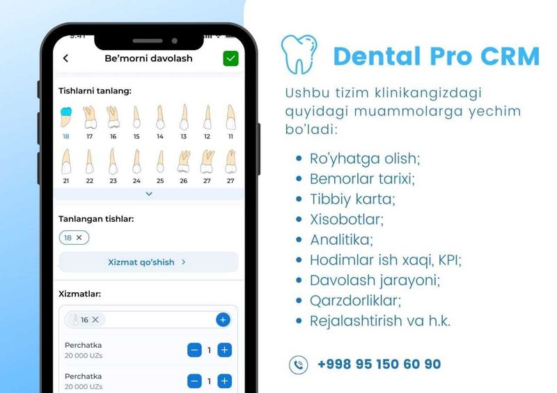 dent, stomatologiya, Dental Pro–Stomatologiya klinik toliq avtomat das