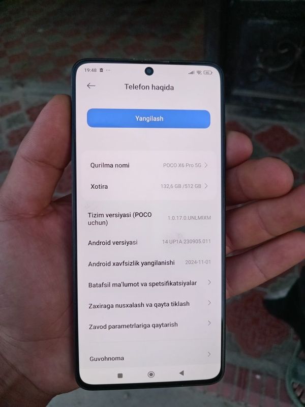 Poco x6 pro 5GG Poco x6 pro 5GG