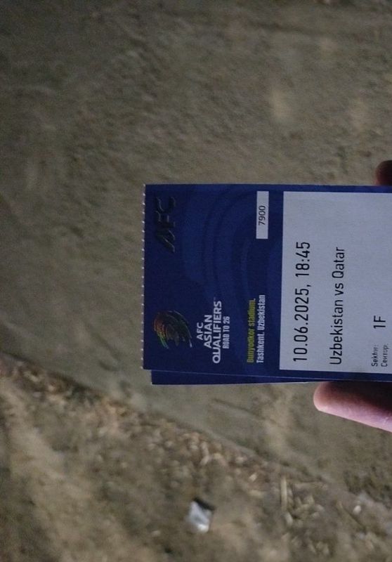 Uzbekistan vs Qatar Bilet 400 min 1f Uzbekistan vs Qatar Bilet 400 min 1f