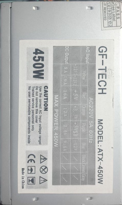 Блок питания на ПК 450w