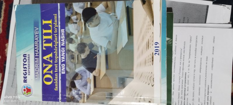 Ona tili qo'llanma va test kitobi
