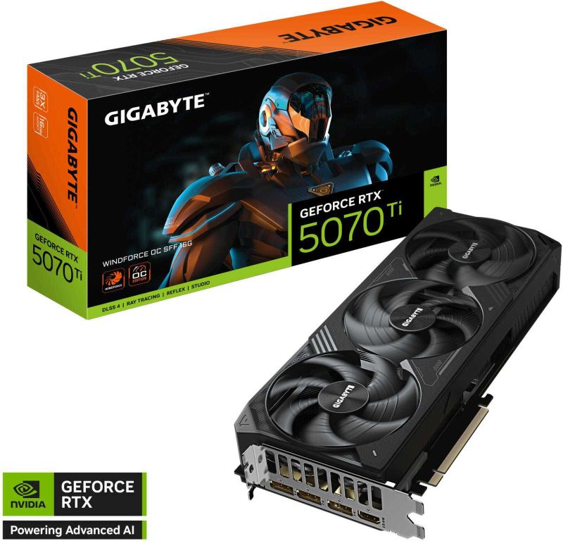 Видеокарта - Gigabyte RTX 5070 Ti Windforce 16GB GDDR7