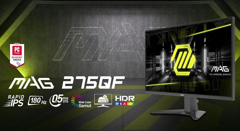 MSI monitor mag 27" 180hz / 2k wqhd
