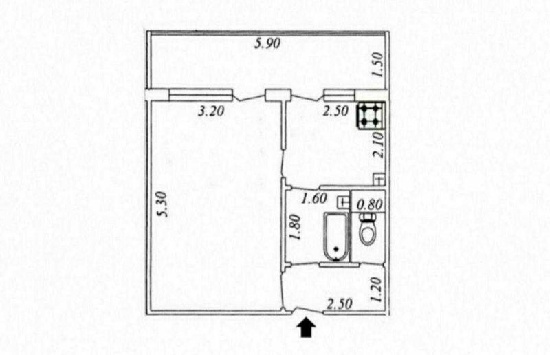 Срочно ТТЗ-2 ‼️1в2/2/4 среднее состояние 38м2 ор-р Мебельный магазин