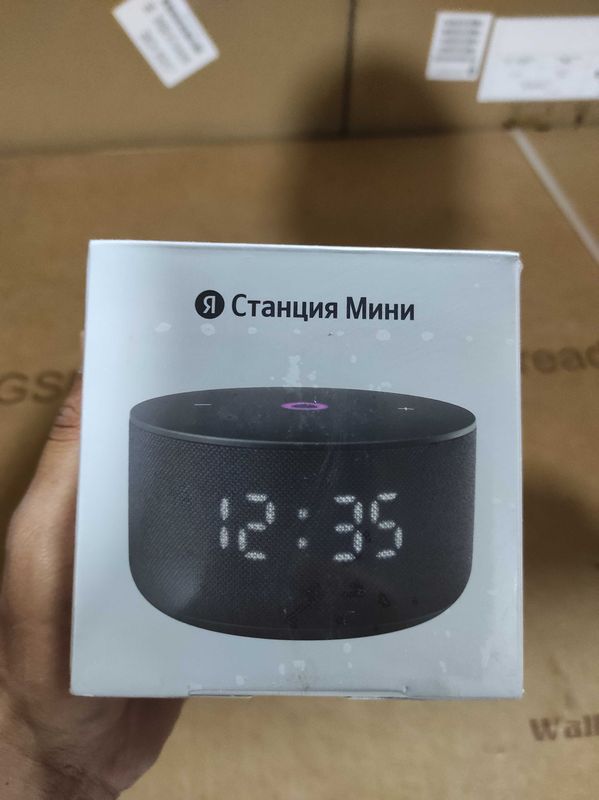 Яндекс Станция Мини 3 с часами с Алисой, 12Вт (Черный) — Умная колонка Яндекс Станция Мини 3 с часами с Алисой, 12Вт (Черный) — Умная колонка