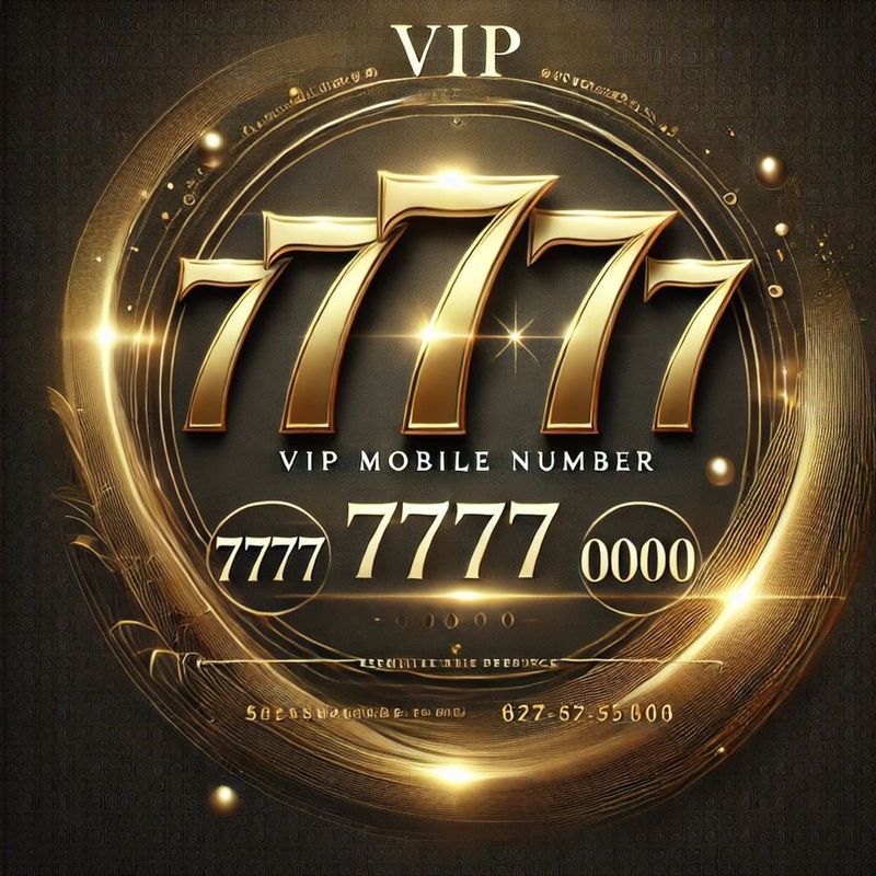 Золотые VIP номера 7777! VIP Gold Nomer!