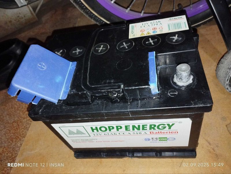 Akkumulyator "HOPPENERGY" 12V, 62Ah, CCA 510 Akkumulyator "HOPPENERGY" 12V, 62Ah, CCA 510