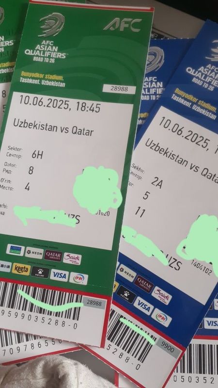 Biletlar O'zbekiston vs Qatar Biletlar O'zbekiston vs Qatar