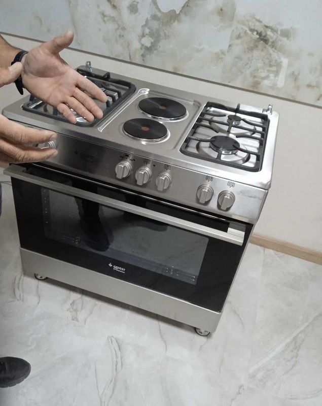Gefest Комбинированная плита (90×60) Model: GF1042IX INOX Доставка Gefest Комбинированная плита (90×60) Model: GF1042IX INOX Доставка