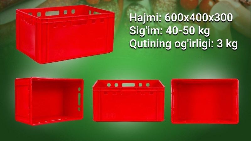Harhil turdagi sifatli plastmassa yashiklar Harhil turdagi sifatli plastmassa yashiklar