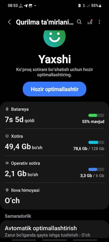 Samsung a71 ekranni oynasi singan 100 minli ishi bor ekran alishgan Samsung a71 ekranni oynasi singan 100 minli ishi bor ekran alishgan