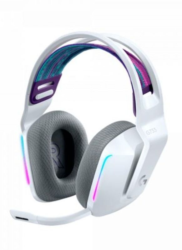 Беспроводная гарнитура Logitech G733 LIGHTSPEED WHITE and BLACK