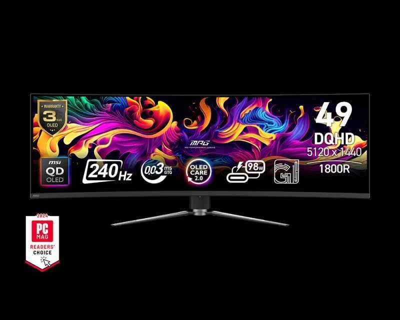 49-дюймовый монитор MSI MPG491CQPX QD-OLED 49 DQHD