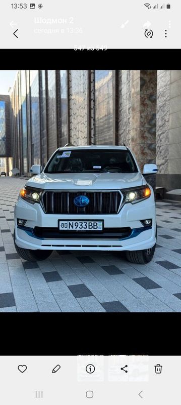 Прадо 150 vx японка 2019йил прбек31000 краска тоза кожений салон Прадо 150 vx японка 2019йил прбек31000 краска тоза кожений салон