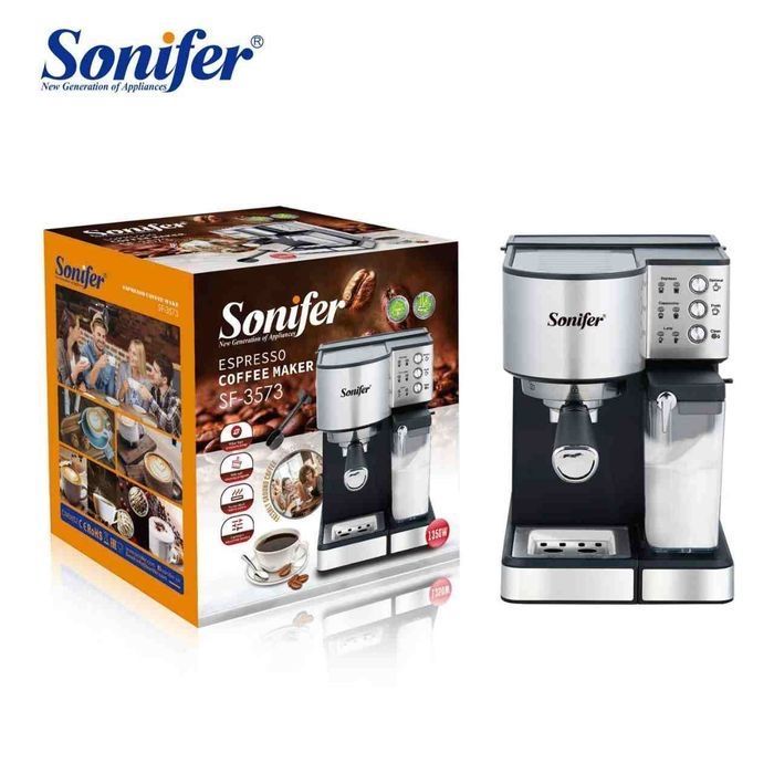 Новый кофемашина Sonifer SF 3573! Cappuccino, Espresso, Latte автомат! Новый кофемашина Sonifer SF 3573! Cappuccino, Espresso, Latte автомат!