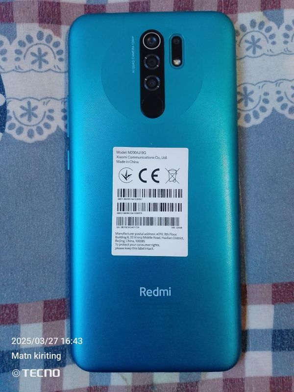 Redmi 9 sotiladi Xotira 32/4 Aybi taji chekkasi singan Redmi 9 sotiladi Xotira 32/4 Aybi taji chekkasi singan