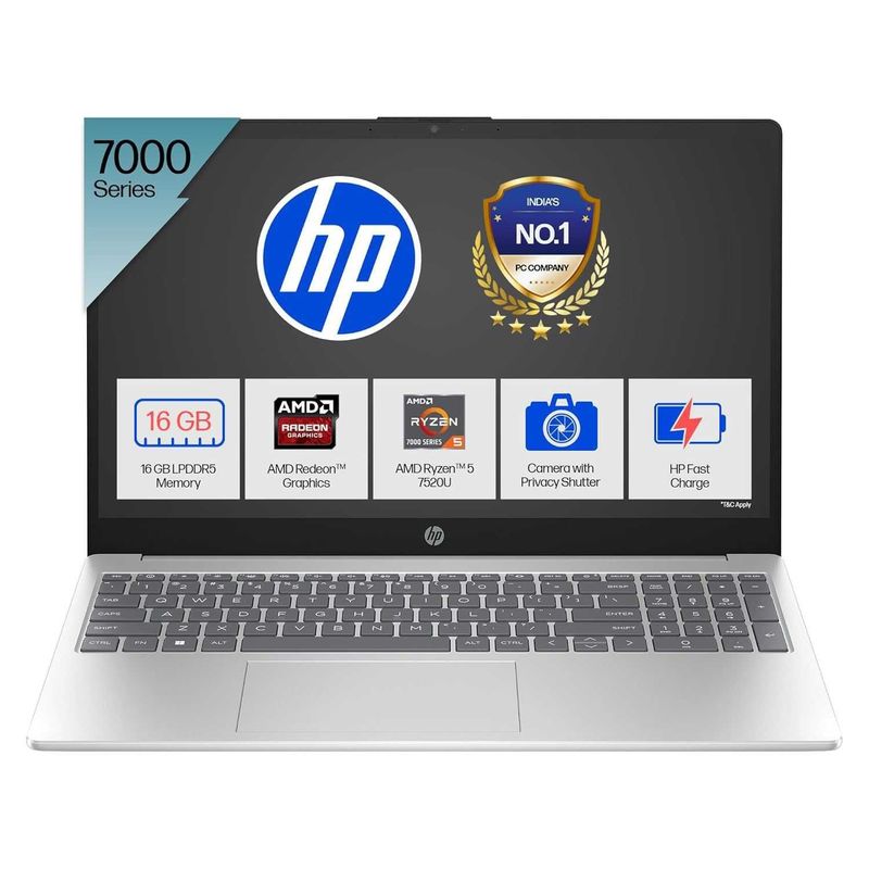 HP 15-fc0018nq AMD Ryzen 5 7520U 16GB 512GB 15.6'' FHD Silver HP 15-fc0018nq AMD Ryzen 5 7520U 16GB 512GB 15.6'' FHD Silver