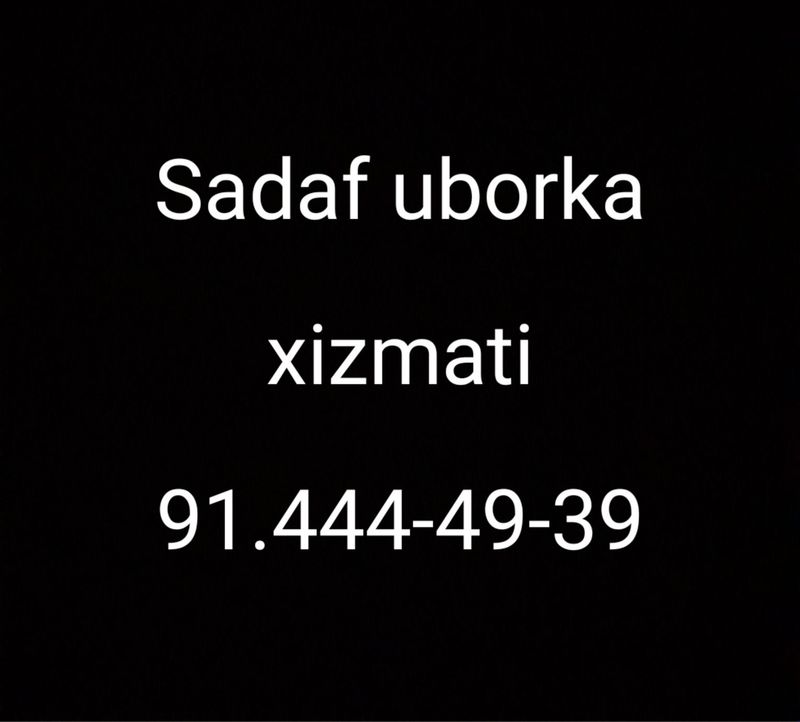 Sadaf uborka xizmati