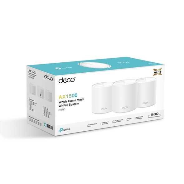 Wi-Fi роутер Tp-link Deco X10 (3-pack) Гигабитная Mesh-система AX1500.