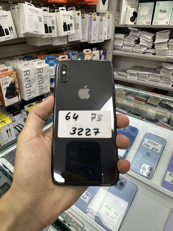 iPhone X black 64GB 73%