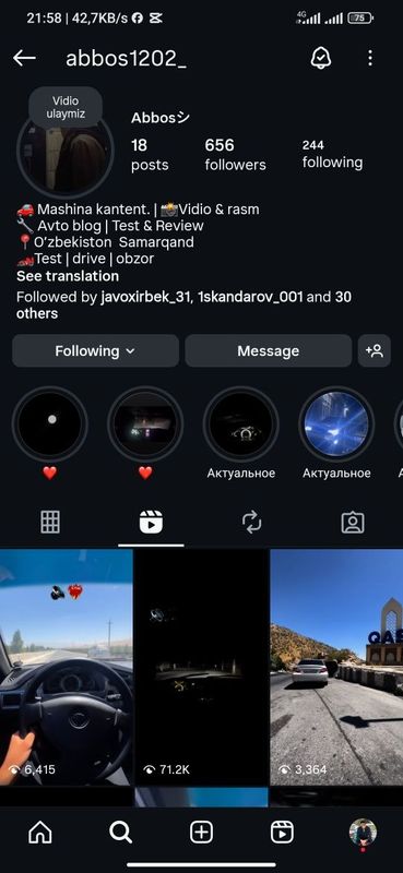 Insta akk sotiladi