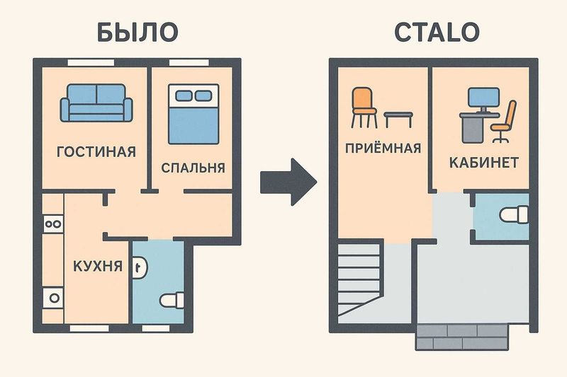 Перевод объекта недвижимости с жилого на нежилую. Перевод объекта недвижимости с жилого на нежилую.