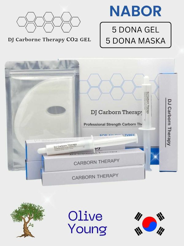 Koreyskiy Karbokskiyterapiya DJ Carborn Therapy - gel + niqob nabor Koreyskiy Karbokskiyterapiya DJ Carborn Therapy - gel + niqob nabor