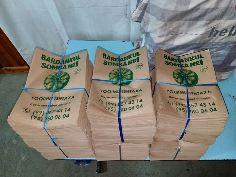 Somsa gumma uchun qogʻoz paketlar Somsa gumma uchun qogʻoz paketlar